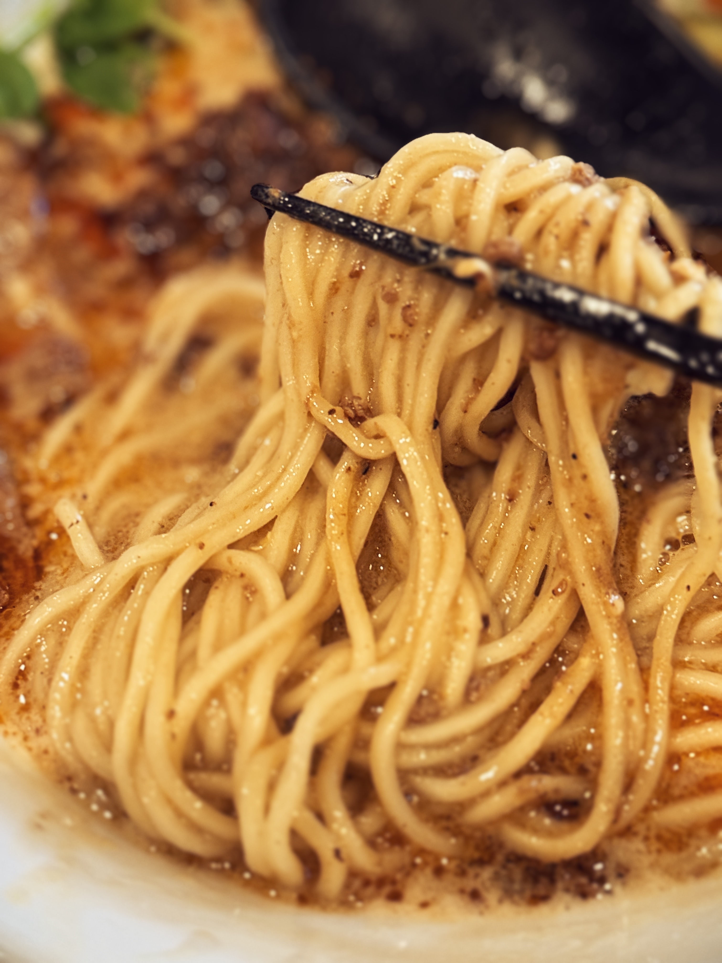 Fresh house-made noodles at Nikkei Ramen-ya