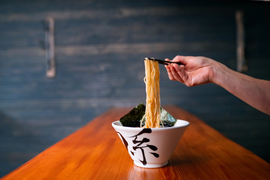 Ramen noodles in bowl